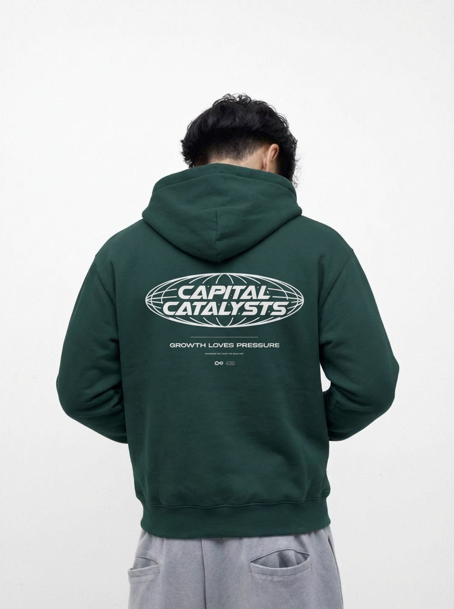 Global State Hoodie - Pine Green